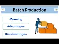 What is Batch Production Meaning Characteristics Example Advantages Disadvantages