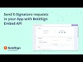 Send E-Signature Requests in Your App with BoldSign Embed API