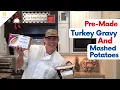 Pre-Made Mashed Potatoes with some Pre-made Gravy from Costco Chef Dawg