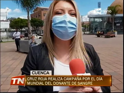 Cruz Roja realiza campaña por el día mundial del donante de sangre