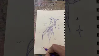 I Drew A Fish In A Different And Easy Way Drawing Art Drawing Arttutorial 