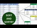 Sort and Sortby function in excel example What is the difference between Sort and Sortby in Excel
