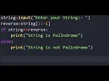 Palindrome Python Program Python Code With Me