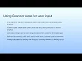 Using Scanner class for user input Lecture 09 Java Programming Insights