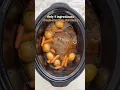 Slow Cooker Crockpot 5 Ingredient Pot Roast
