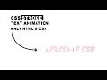 css stroke text stroke animation css svg text animation svg tutorial only html css