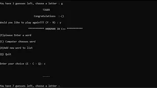Hangman In C With Source Code Source Code Projects