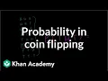 Coin flipping probability Probability and Statistics Khan Academy