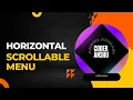 horizontal menu horizontal scrollable menu coder Anshu