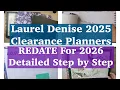 REDATE Your 2025 Laurel Denise CLEARANCE Planner To Use In 2026 Detailed Step By Step