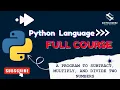 Program to Subtract Multiply and Divide Two Numbers in Python Arithmetic Operations KniteCoderz