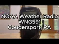 NOAA Weather Radio WNG591 - Coudersport PA Broadcast Cycle