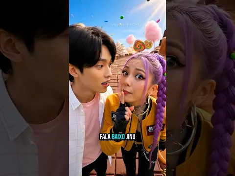 Rumi e Jinu vão parar em um Mundo de Doces! 🍭 #kpopdemonhunters