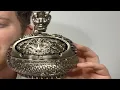 Download Lagu Stijlvolle vintage asbak met deksel voor sigaretten, metalen winddichte, rookvrije en geurloze asbakhouder