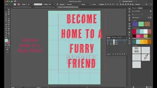 pet adoption poster process