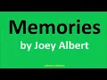 Download Lagu Memories by Joey Albert (Lyrics)