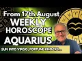 Aquarius Weekly Horoscope August 17-23 The Vital Step for Your Financial Growth