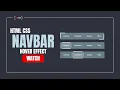 Pure CSS Navigation Border Animation Menu Creative HTML CSS Navbar Hover Effect Tutorial