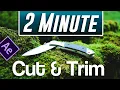 After Effects CC How to Trim and Cut with Shortcuts