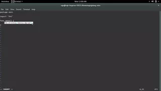 Golang Go syntax error non declaration statement outside function body