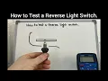 How to Test a Reverse Light Switch