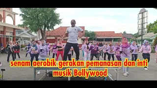 senam aerobik gerakan pemanasan dan inti musik bollywood