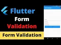 Form validation in Flutter Flutter Form validation Flutter Form Validation Tutorial