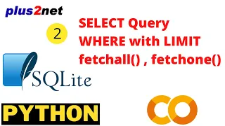 SELECT query with SQLite database by using cursor fetchall fetchone with LIMIT to get records
