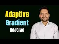 Adaptive Gradient AdaGrad Parameter Specific Optimization Vanishing Learning Rate Problem
