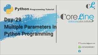 Day 29 Multiple Parameters Python Programming