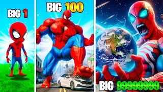 Upgrading SPIDERMAN into the BIGGEST EVER in GTA 5