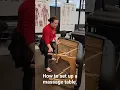 How to set up a massage table by yourself