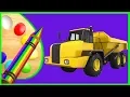 LEARN TO DRAW AND COLOR A DUMP TRUCK COLORING PAGES KIDS LEARN COLORS COLORS FOR CHILDREN