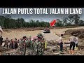JALAN PUTUS TOTAL !!! TERPAKSA WARGA DI EVAKUASI PAKE PERAHU KARET