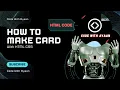 Code with Ayaan how to make Card with HTML CSS internal css externa DevelopWithAyaan