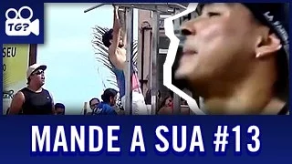 PEGADINHA - IMITANDO BAMBAM EM PUBLICO  - MANDE A SUA #13