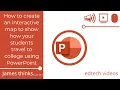 Create an interactive map to show how your students are travelling to college using PowerPoint
