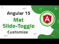 27 Mat Slide-Toggle Customization in Angular 15 angular material angular 15 tutorial