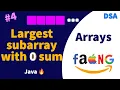 Largest Subarray with Zero Sum GeeksforGeeks s