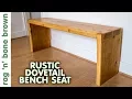 Download Lagu Rustic Pine Dovetail Bench Seat