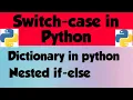 Switch Case in Python Switch Case Statement in Python Dictionary in Python Hindi Tutorial