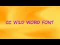 CC Wild Word font free download