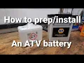 Replacing Yamaha Warrior 350 battery