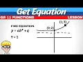 Exponential Equation Given Graph Grade 11 Functions