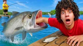 تحدى الصيد من اغرب الاماكن فى العالم 😱