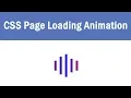 CSS Page Loading Animation Facebook page loader CSS Animation website designing tutorials