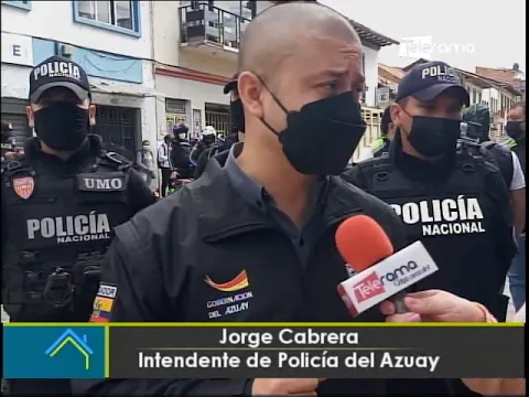 Intendente realiza operativo en el sector de la 9 de octubre de Cuenca