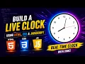 Build a Live Analog Clock Using HTML CSS JavaScript Analog Clock Project