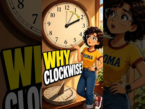 Why Does a Clock Move Clockwise? #Shorts #RomaArya