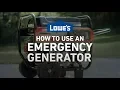 How To Use an Emergency Generator Severe Weather Guide